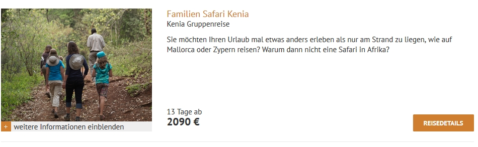 Familien Safari Kenia