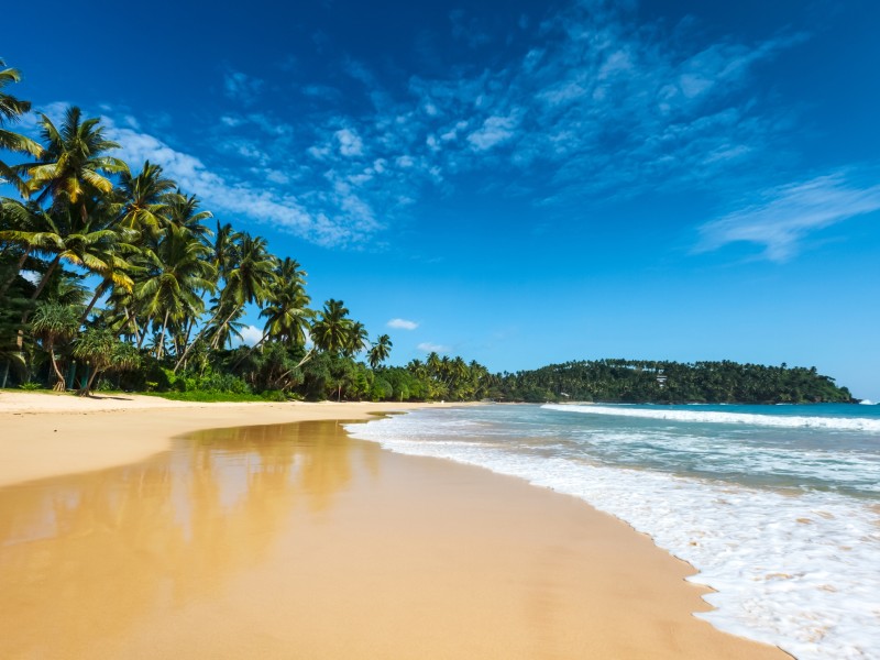 Idyllischer Strand-Sri Lanka